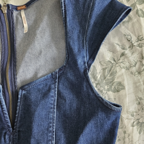 Free People Lia Denim Bodycon Mini Dress - Picture 4 of 4